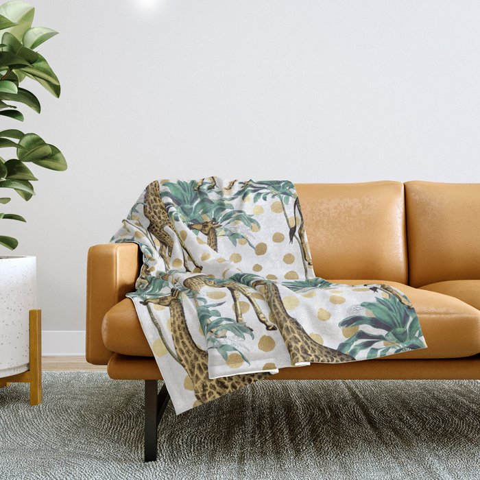 Giraffe Safari Throw Blanket Gallery Image 1