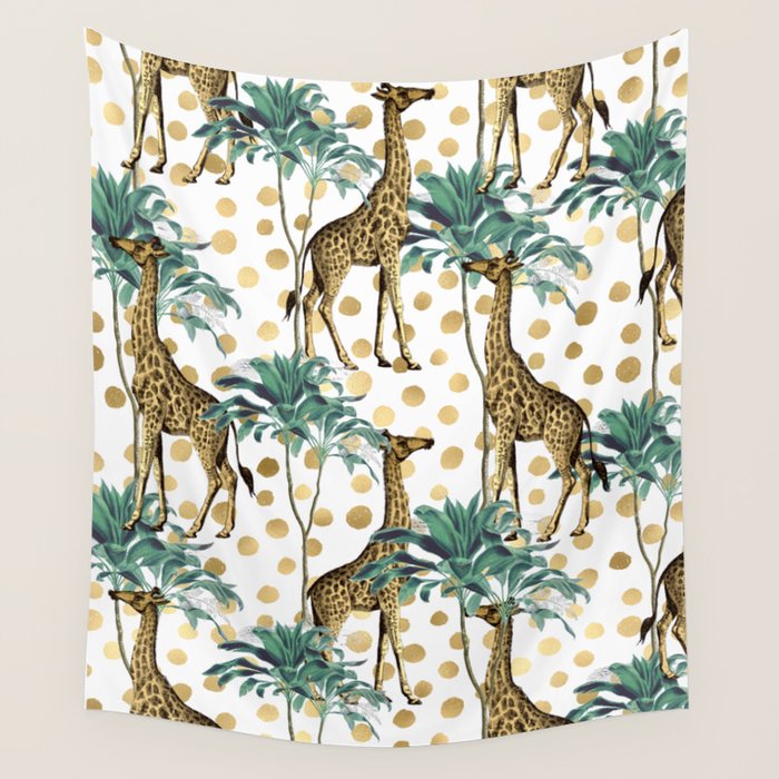 Giraffe Safari Wall Tapestry Gallery Image 4