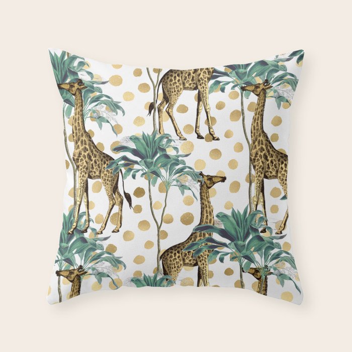 Giraffe Safari Throw Pillow Gallery Image 6