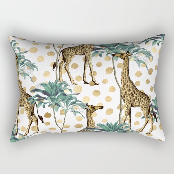 Giraffe Safari Rectangular Pillow Gallery Image 1