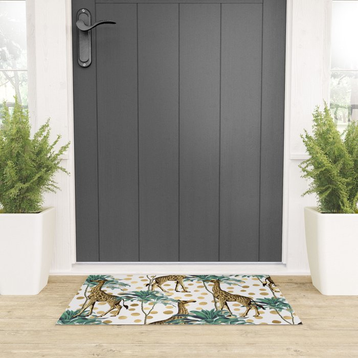 Giraffe Safari Welcome Mat Gallery Image 3