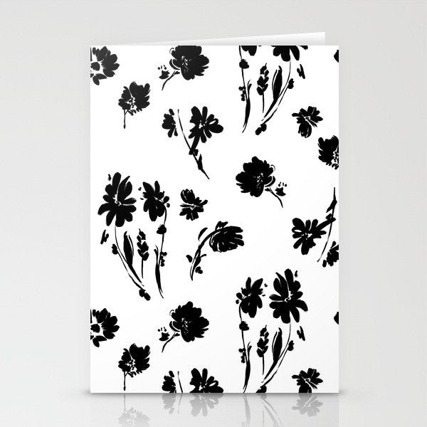 Brushstrokes meadow flowers BN Stationery Card Gallery Image 1