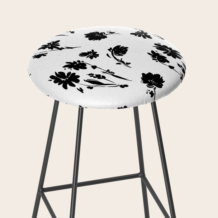 Brushstrokes meadow flowers BN Stool Gallery Image 2