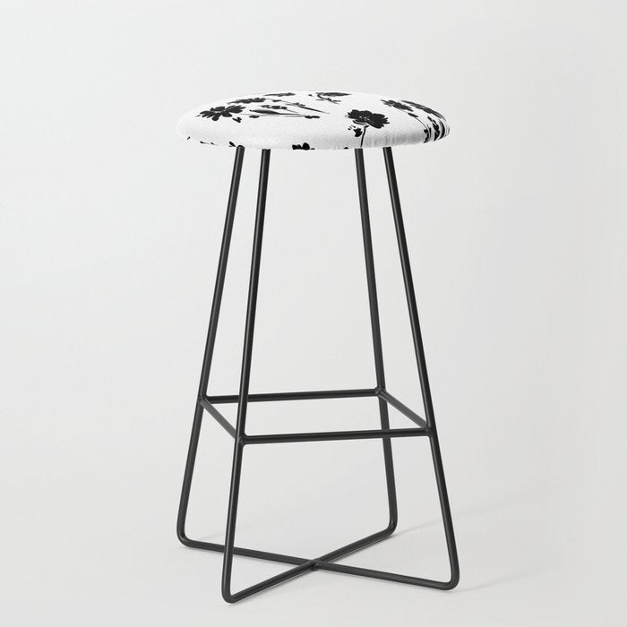 Brushstrokes meadow flowers BN Stool Gallery Image 1