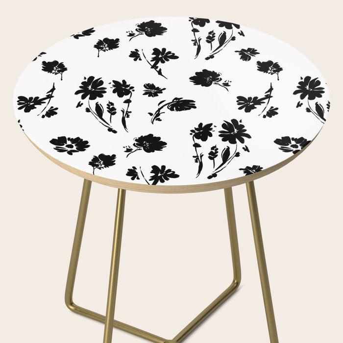 Brushstrokes meadow flowers BN Side Table Gallery Image 2