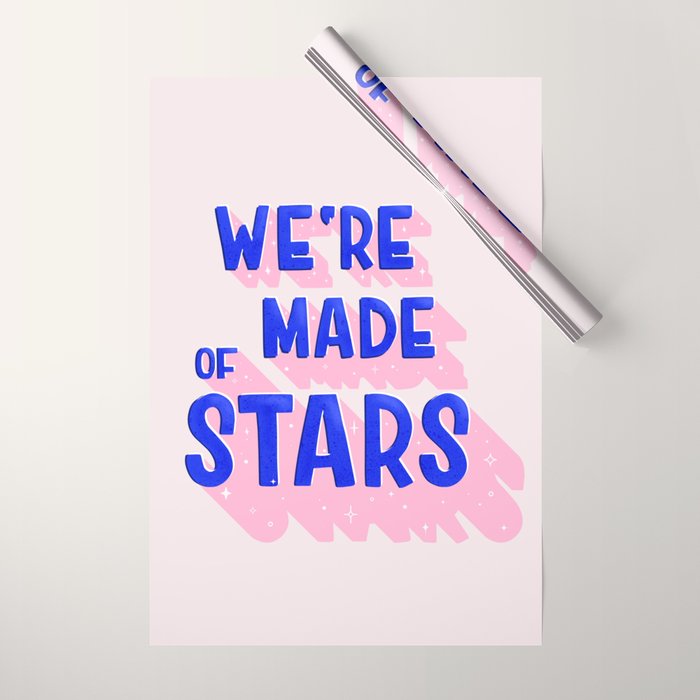 WE ARE MADE OF STARS Wrapping Paper Gallery Image 1