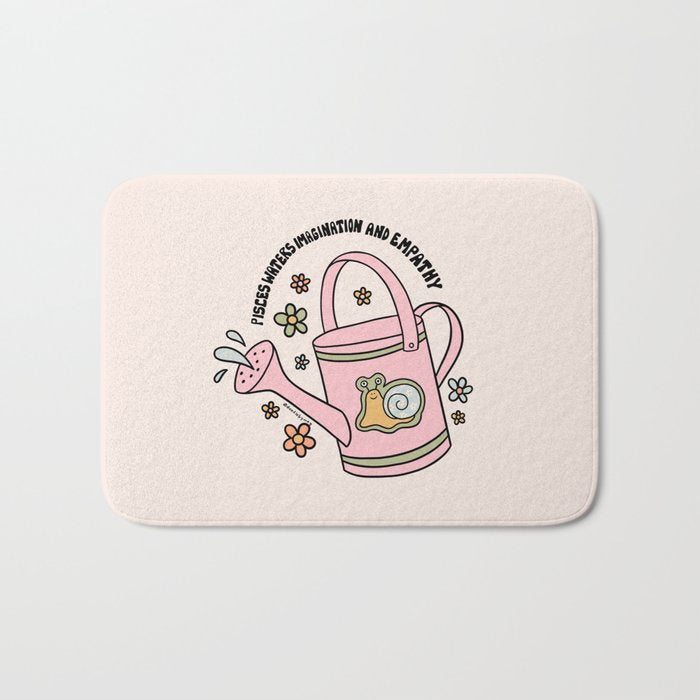 Pisces Watering Can Bath Mat Gallery Image 1