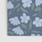 Moody Botanical Blooms on Slate Blue Poster Gallery Image 3