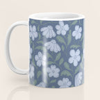 Moody Botanical Blooms on Slate Blue Coffee Mug Gallery Image 3