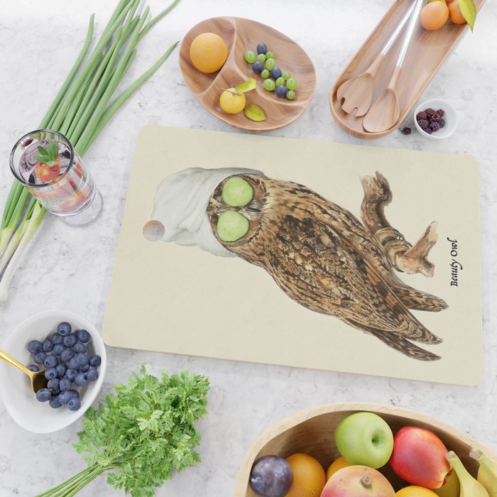 Beauty Owl Cutting Board Gallery Image 2