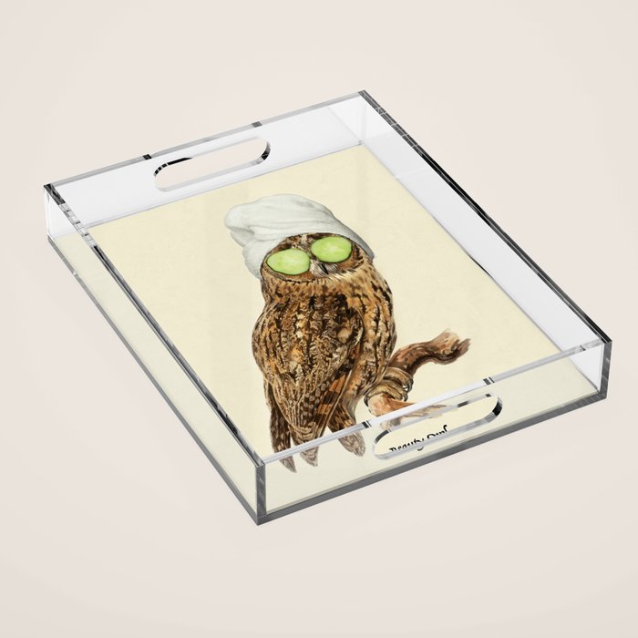 Beauty Owl Acrylic Tray Gallery Image 1