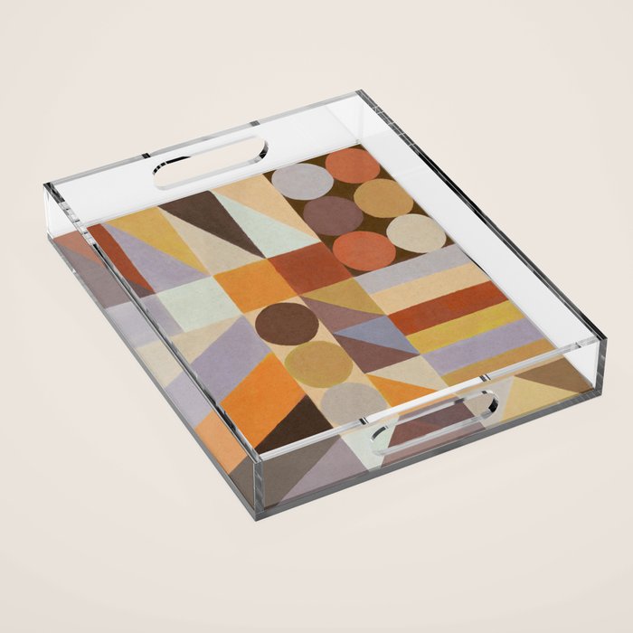 Geometric Shapes & Colors #1 Acrylic Tray Gallery Image 1