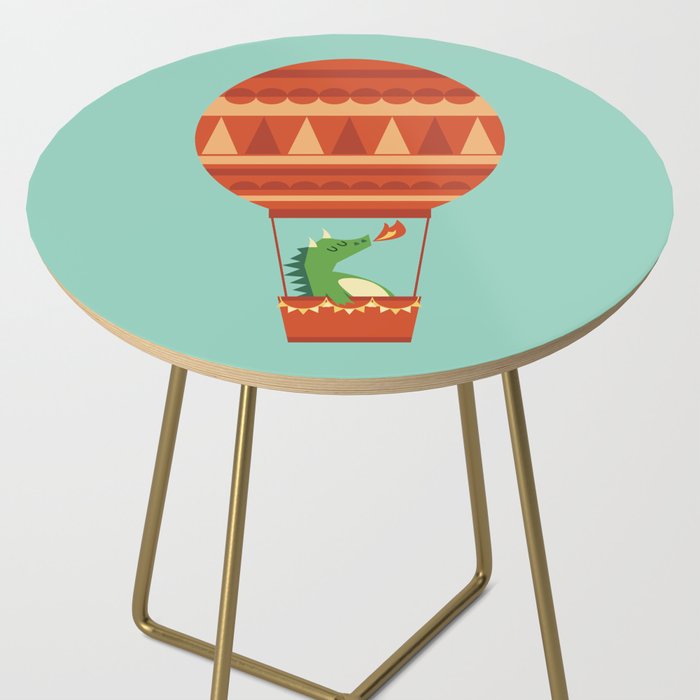 Dragon On Hot Air Balloon Side Table Gallery Image 2