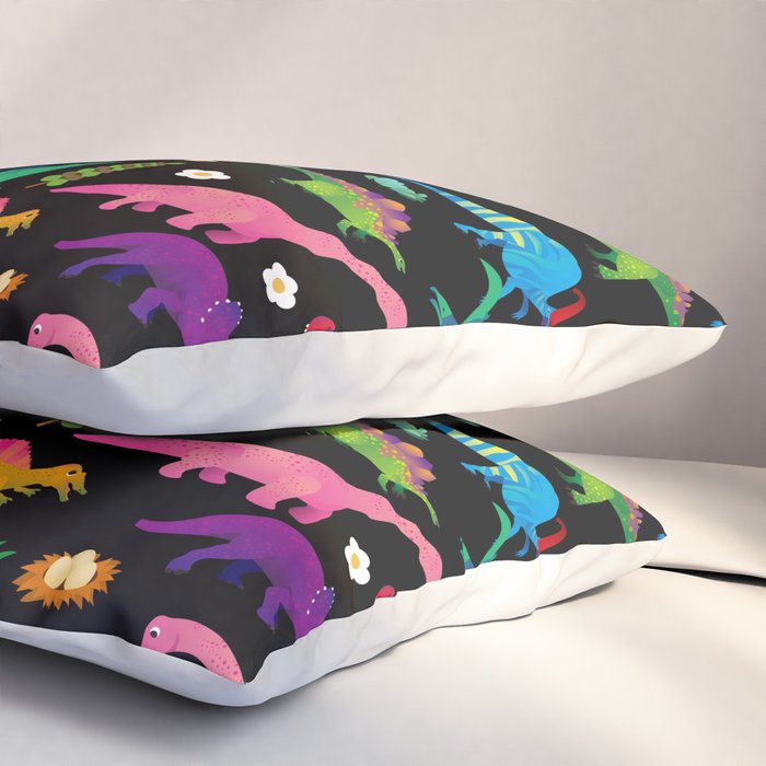 Joyful Dinosaurs World - BK Pillow Sham Gallery Image 3