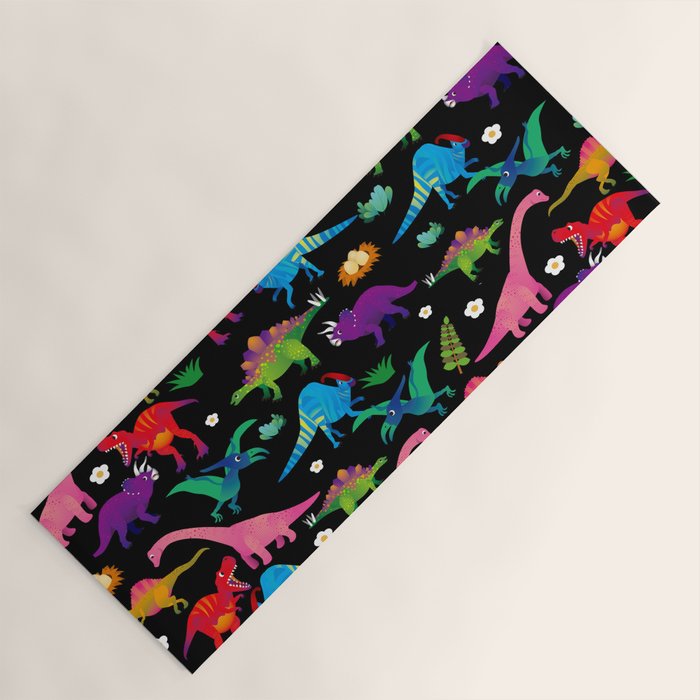 Joyful Dinosaurs World - BK Yoga Mat Gallery Image 1