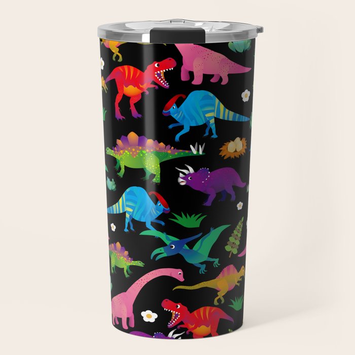 Joyful Dinosaurs World - BK Travel Mug Gallery Image 1
