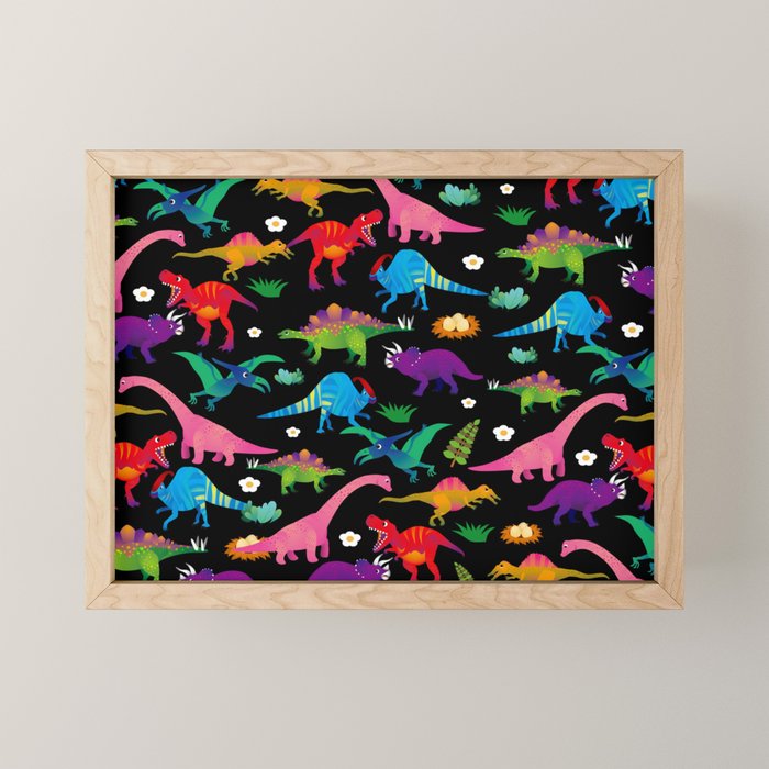 Joyful Dinosaurs World - BK Mini Art Print Gallery Image 1