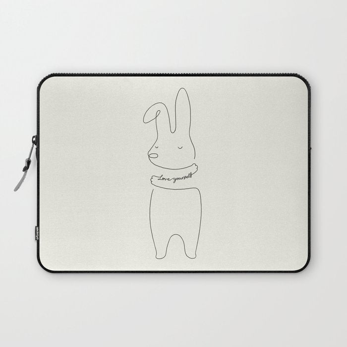 Love Yourself - Bunny Laptop Sleeve Gallery Image 1