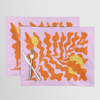 Matisse cut-outs - Pink & Orange Leaf on Sun Placemat Gallery Image 1