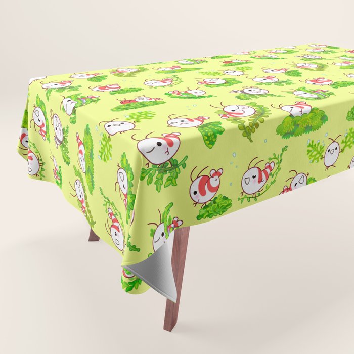Shy shrimp and moss Tablecloth Gallery Image 1