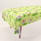 Shy shrimp and moss Tablecloth Gallery Image 1