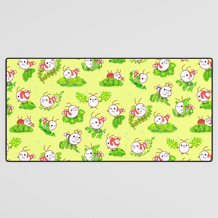 Shy shrimp and moss Desk Mat Gallery Image 3
