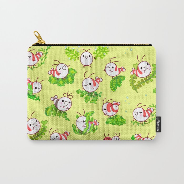 Shy shrimp and moss Carry All Pouch Gallery Image 1