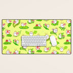 Shy shrimp and moss Desk Mat Gallery Image 1