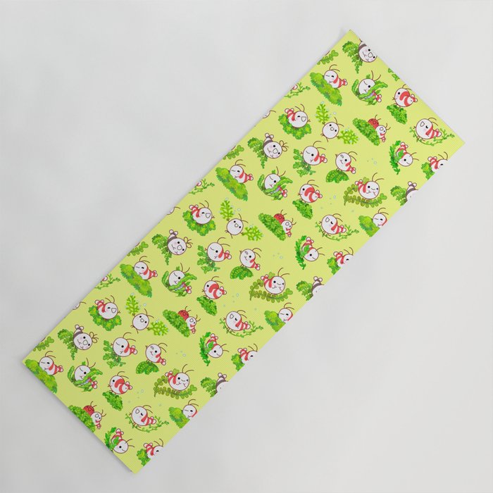 Shy shrimp and moss Yoga Mat Gallery Image 1