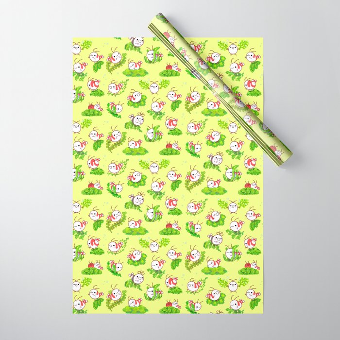 Shy shrimp and moss Wrapping Paper Gallery Image 1