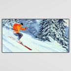 Skiing The Clear Leader Desk Mat Gallery Image 3
