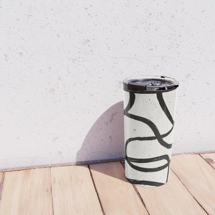 Japandi Minimal Marker Shapes Travel Mug Gallery Image 4