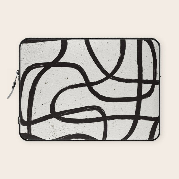 Japandi Minimal Marker Shapes Laptop Sleeve Gallery Image 1