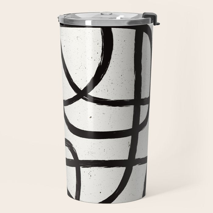 Japandi Minimal Marker Shapes Travel Mug Gallery Image 2