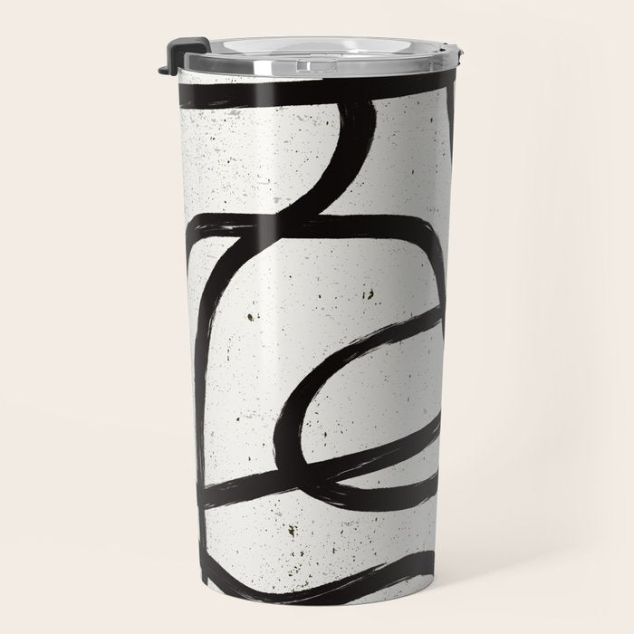 Japandi Minimal Marker Shapes Travel Mug Gallery Image 3