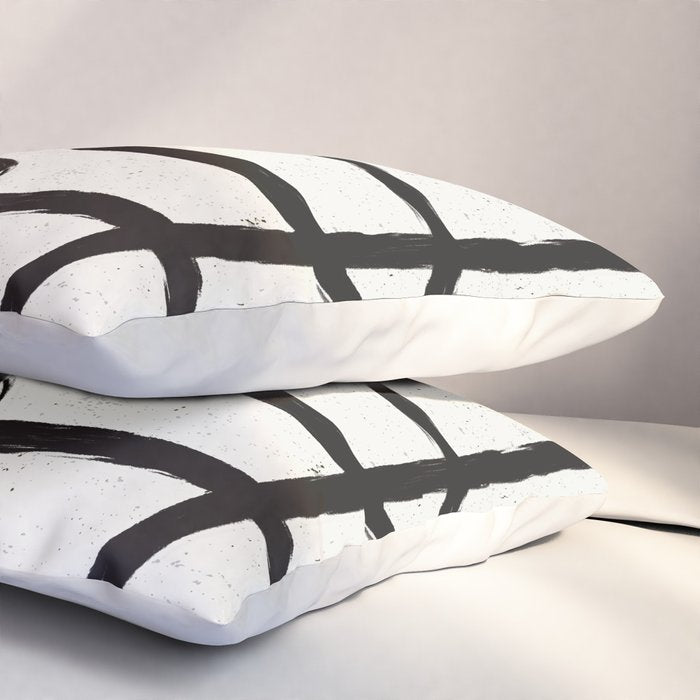 Japandi Minimal Marker Shapes Pillow Sham Gallery Image 3