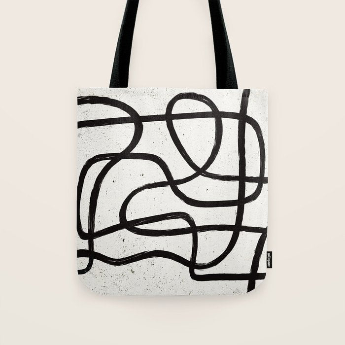Japandi Minimal Marker Shapes Tote Bag Gallery Image 1