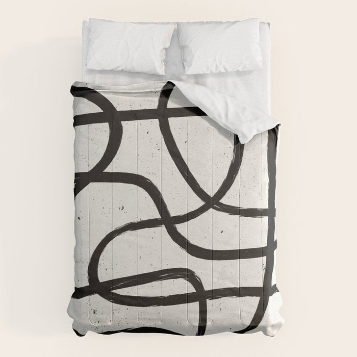 Japandi Minimal Marker Shapes Comforter Gallery Image 6