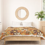 70's Floral Prints, Retro Art Duvet Cover Gallery Image 3