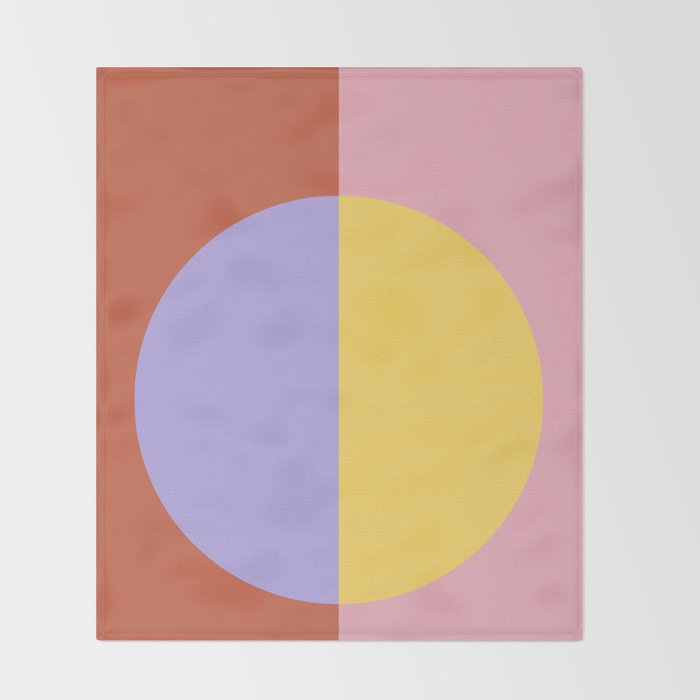 Color Block Abstract XIII Throw Blanket Gallery Image 2