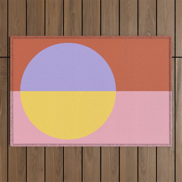 Color Block Abstract XIII Outdoor Rug Gallery Image 1