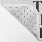 Don't Be Like the Rest of them Darling black-white typography poster black and white wall home decor Bath Mat Gallery Image 2