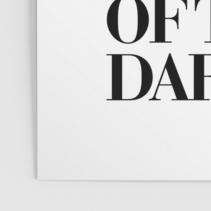 Don't Be Like the Rest of them Darling black-white typography poster black and white wall home decor Poster Gallery Image 3
