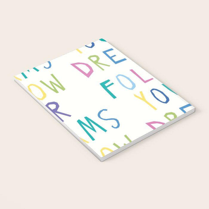 Follow your dreams hand-lettering Notebook Gallery Image 3