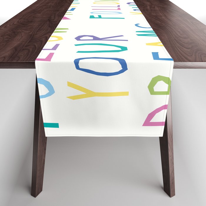 Follow your dreams hand-lettering Table Runner Gallery Image 1