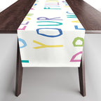 Follow your dreams hand-lettering Table Runner Gallery Image 1