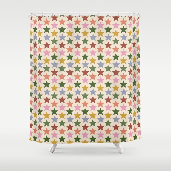 Vintage Stars Shower Curtain Gallery Image 1