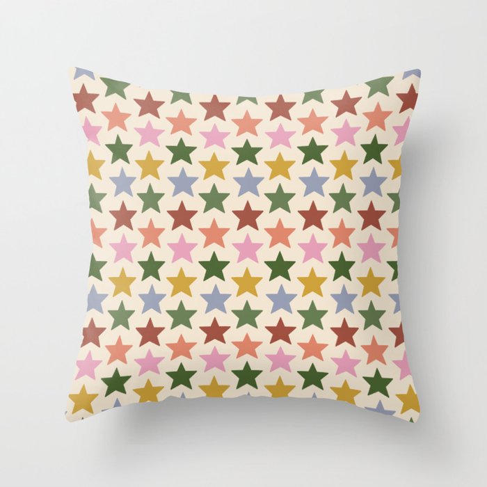 Vintage Stars Throw Pillow Gallery Image 6