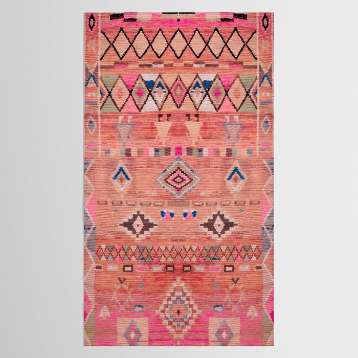 Traditional Moroccan Berber Rug Design Tablecloth Gallery Image 2