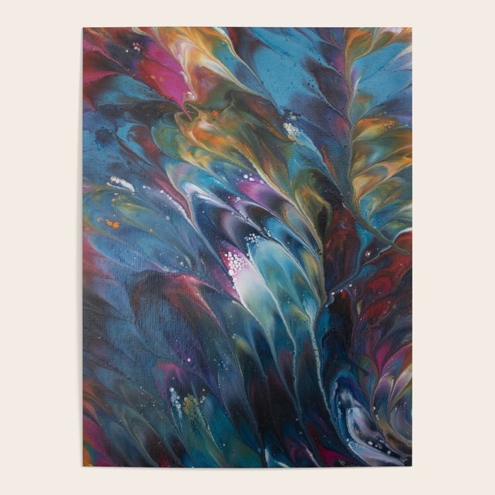 Multi Feather Splash Poster Gallery Image 4
